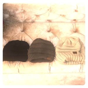 Lot of 3 Winter Wool Hats Hipster Style
